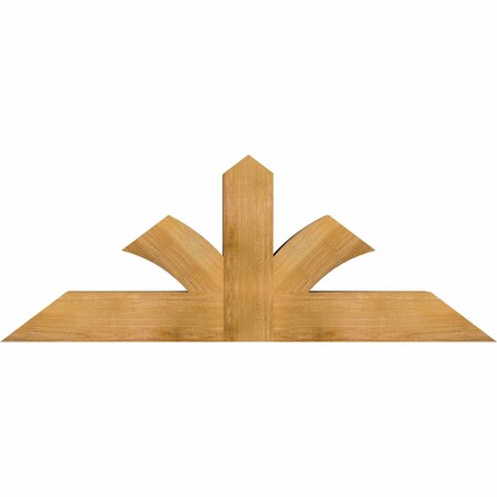 Ekena Millwork Richland Rough Sawn Timber Gable Bracket, Western Red Cedar, 60"W x 22"H x 6"D x 6"F, 9/12 Pitch GBW060X22X0606RIC00RWR